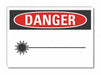 Laser Area Danger Rflct Label 3.5x5in
