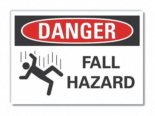 Danger Sign 7 inx10 in Non-PVC Polymer