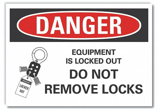 Danger Sign 7 inx10 in Non-PVC Polymer