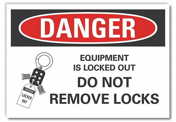 Danger Sign 7 inx10 in Non-PVC Polymer