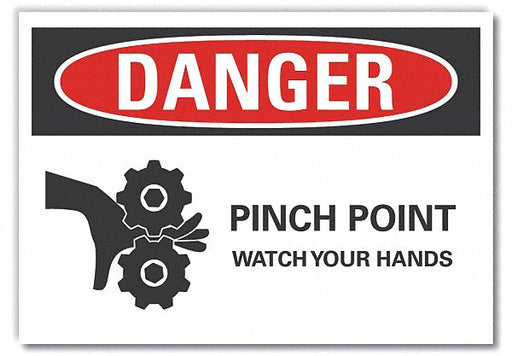 Danger Sign 10inx14in Non-PVC Polymer