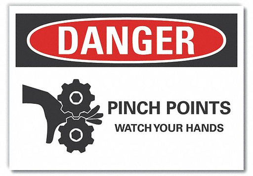 Danger Sign 7 in x 10 in Non-PVC Polymer