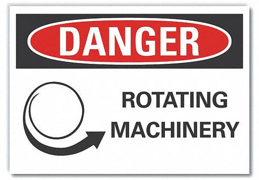 Danger Sign 7 in x 10 in Non-PVC Polymer