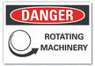 Rotating Mach Danger Lbl 5x7in Polyester
