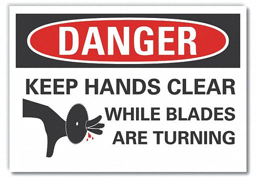 Danger Sign 7 inx10 in Non-PVC Polymer