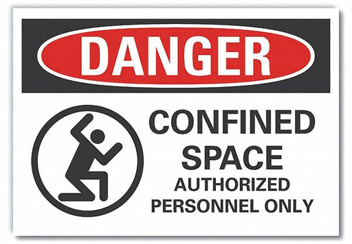 Danger Sign 7 inx10 in Non-PVC Polymer