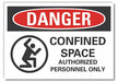 Danger Sign 10inx14in Non-PVC Polymer