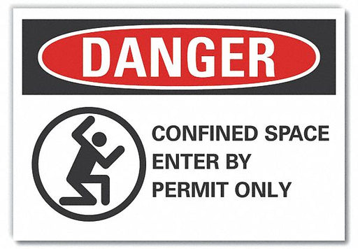 Danger Sign 7 inx10 in Non-PVC Polymer