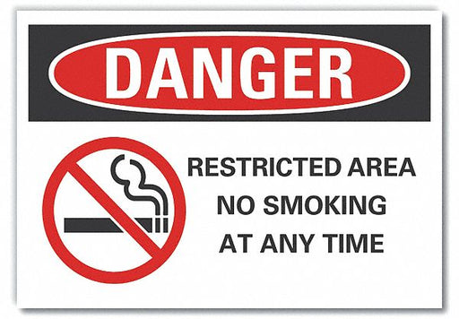 Danger Sign 7 in x 10 in Non-PVC Polymer