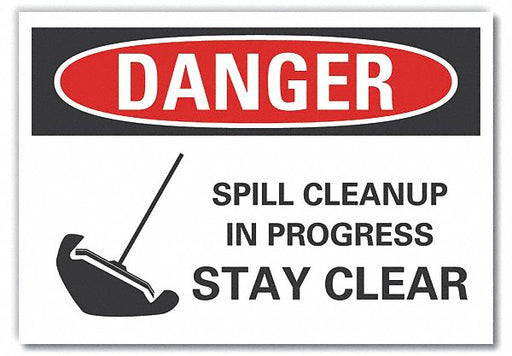 Danger Sign 10in x 14in Non-PVC Polymer