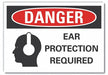 Danger Sign 10in x 14in Non-PVC Polymer