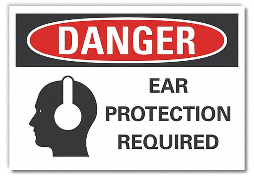 Danger Sign 10in x 14in Non-PVC Polymer