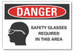 Eye Danger Rflctv Label 3.5inx5in