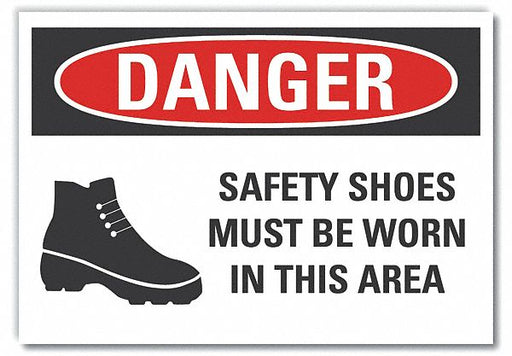 Danger Sign 7 in x 10 in Non-PVC Polymer