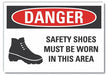 Danger Sign 10in x 14in Non-PVC Polymer