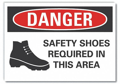 Danger Sign 7 in x 10 in Non-PVC Polymer