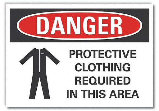 Danger Sign 10in x 14in Non-PVC Polymer