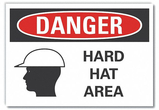 Danger Sign 7 in x 10 in Non-PVC Polymer