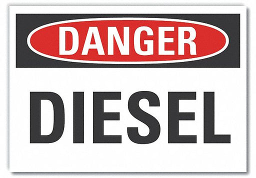 Danger Sign 7 inx10 in Non-PVC Polymer