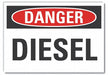 Diesel Danger Lbl 3 1/2inx5in Polyester