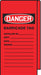Danger Tag Barricade 12 Hx3-1/8 W PK25