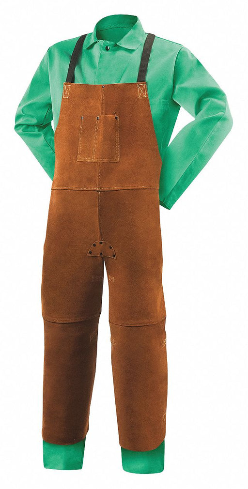 Cowhide Welding Split Leg Bib Apron 48 