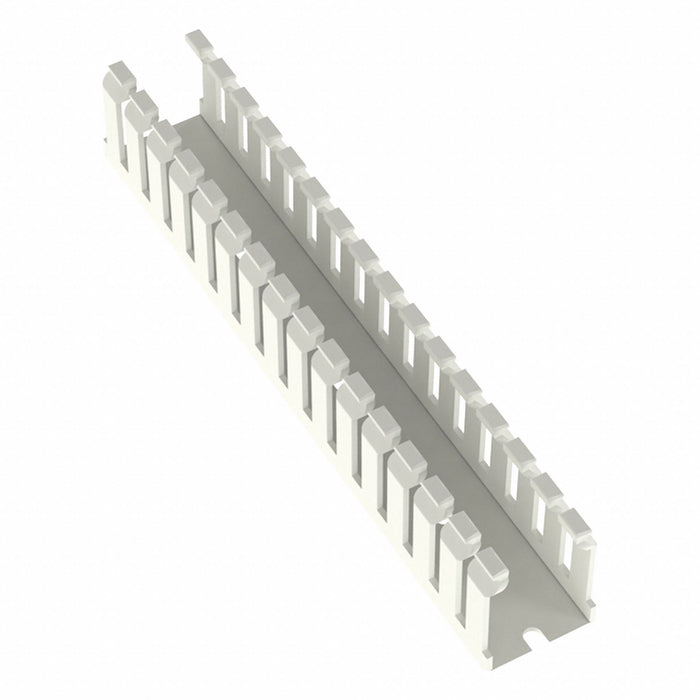 Wire Duct Narrow Slot White 1.26W x 1.5D