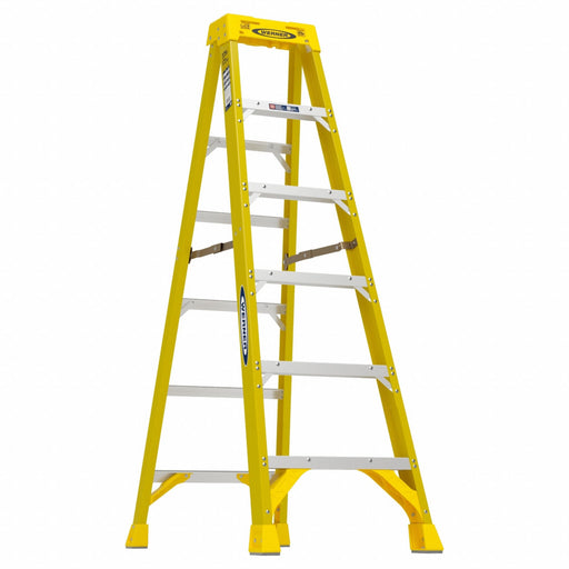 Stepladder Fiberglass 6 ft H 375 lb Cap