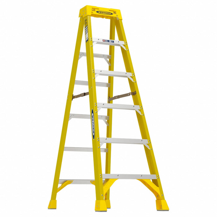 Stepladder Fiberglass 6 ft H 375 lb Cap