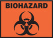 Sign Biohazard 3-1/2 x 5 PK5