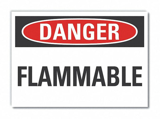 Danger Sign 7 in x 10 in Non-PVC Polymer