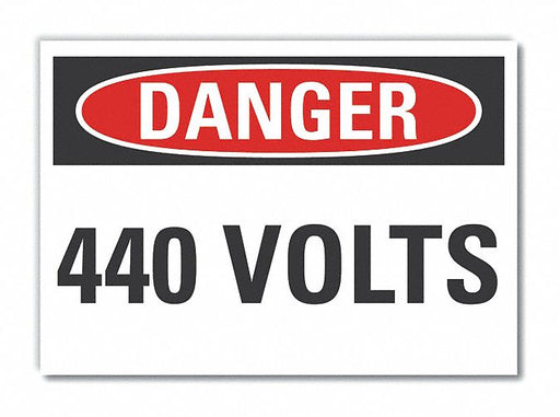 Danger Sign 7 inx10 in Non-PVC Polymer