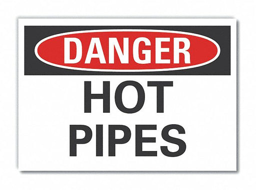 Danger Sign 7 in x 10 in Non-PVC Polymer