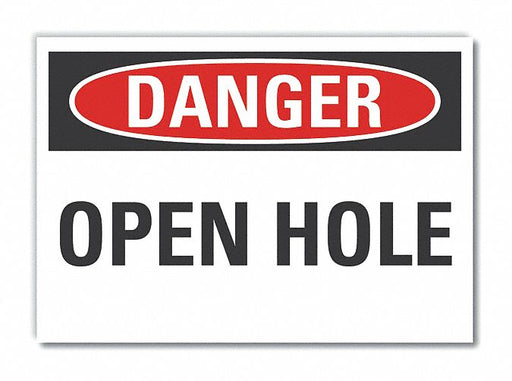 Danger Sign 10in x 14in Non-PVC Polymer