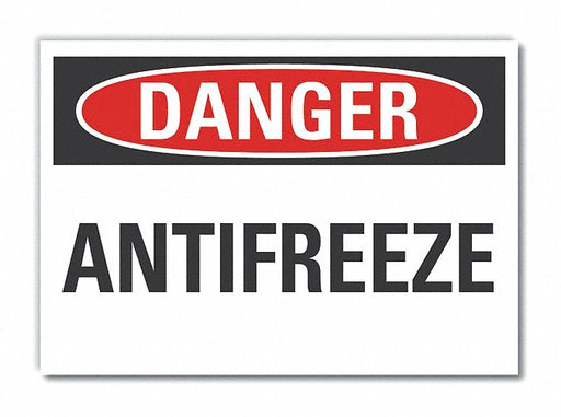 Danger Sign 7 inx10 in Non-PVC Polymer