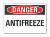Antifreeze Danger Label 10 in x 14 in