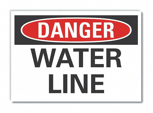 Danger Sign 7 in x 10 in Non-PVC Polymer