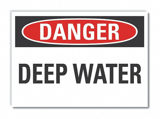 Danger Sign 7 in x 10 in Non-PVC Polymer