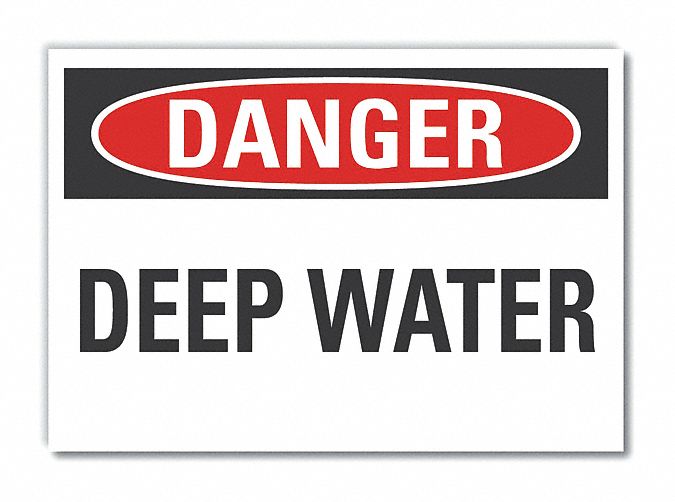 Danger Sign 10inx14in Non-PVC Polymer
