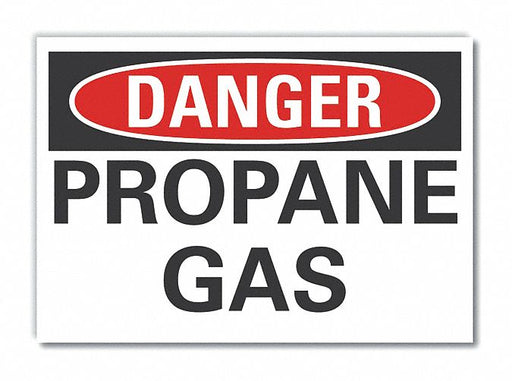Danger Sign 7 in x 10 in Non-PVC Polymer