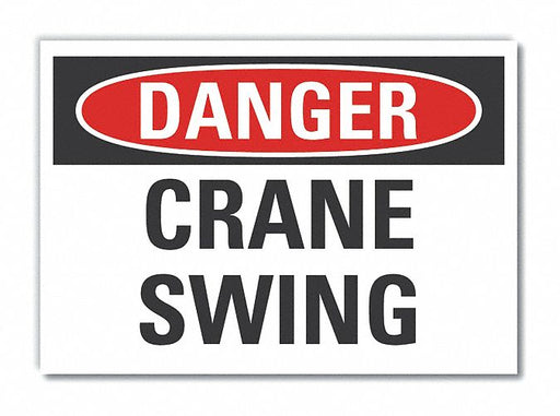 Danger Sign 7 inx10 in Non-PVC Polymer