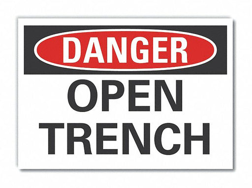 Danger Sign 7 in x 10 in Non-PVC Polymer