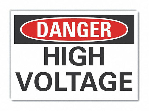 Danger Sign 7 inx10 in Non-PVC Polymer