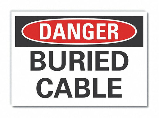 Danger Sign 7 inx10 in Non-PVC Polymer