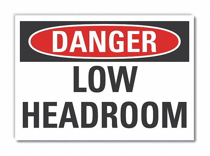 Danger Sign 7 inx10 in Non-PVC Polymer