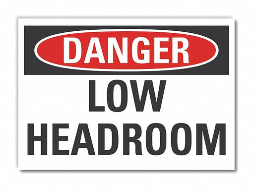 Danger Sign 10in x 14in Non-PVC Polymer