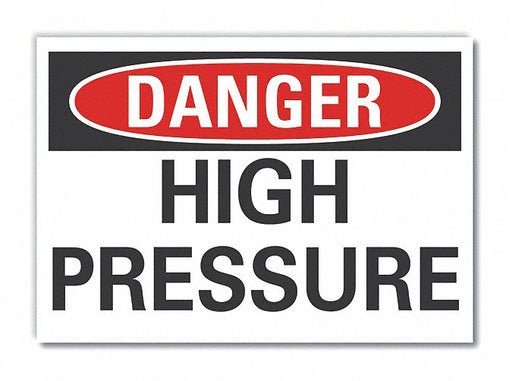 Danger Sign 10in x 14in Non-PVC Polymer