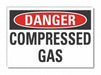 CompressAirDanger Lbl 10x14in Polyester