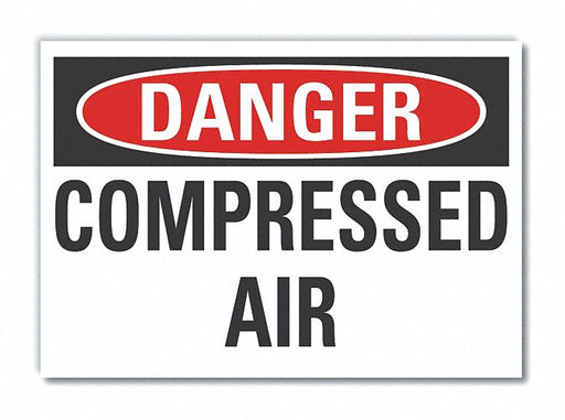 Danger Sign 7 in x 10 in Non-PVC Polymer