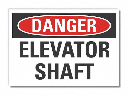 Danger Sign 10inx14in Non-PVC Polymer